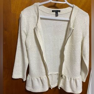 Mango zip up cardigan